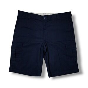 Dickies Relaxed Fit Navy Blue Cargo Shorts Men's 44 12.5 Inseam